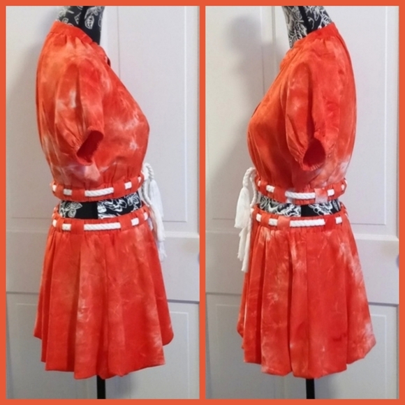 🧡The Shirt By Rochelle Behrens🧡 - Orange Tie Dye Set - Picture 4 of 16